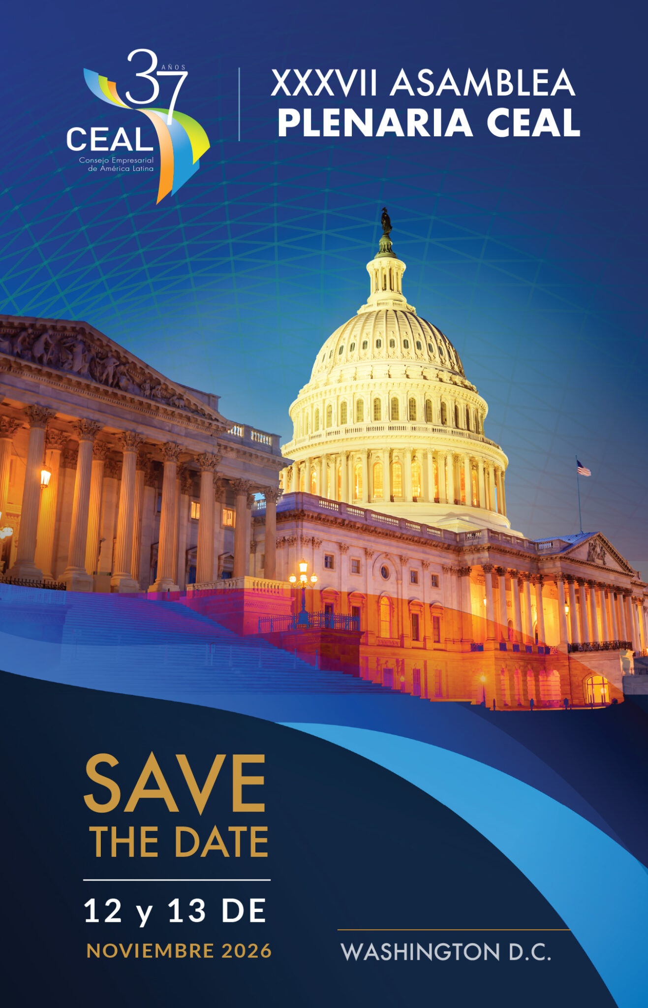 XXXVII Asamblea Plenaria CEAL — Save the Date, 12 y 13 de noviembre 2026, Washington D.C.